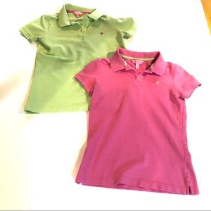 LILLY PULITZER BUNDLE Pink/Green GOLF SHIRTS XS